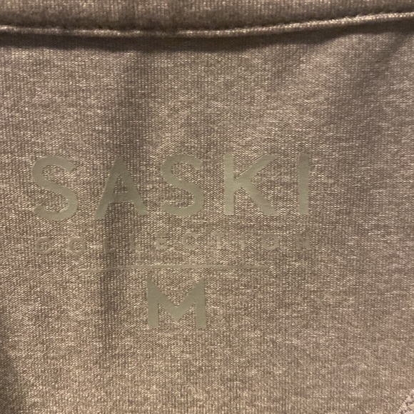 SASKI - zip front sports bra Grey M - Picture 7 of 9